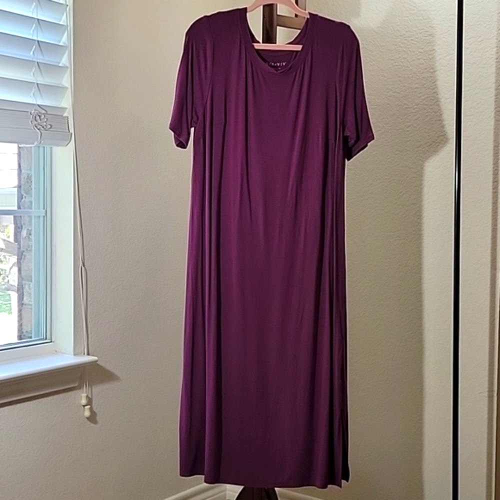 Berry tshirt dress